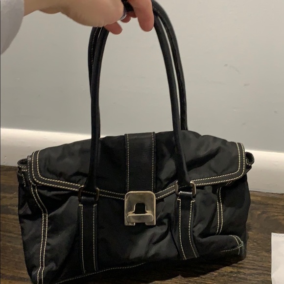Black Prada nylon and leather bag - Picture 5 of 10
